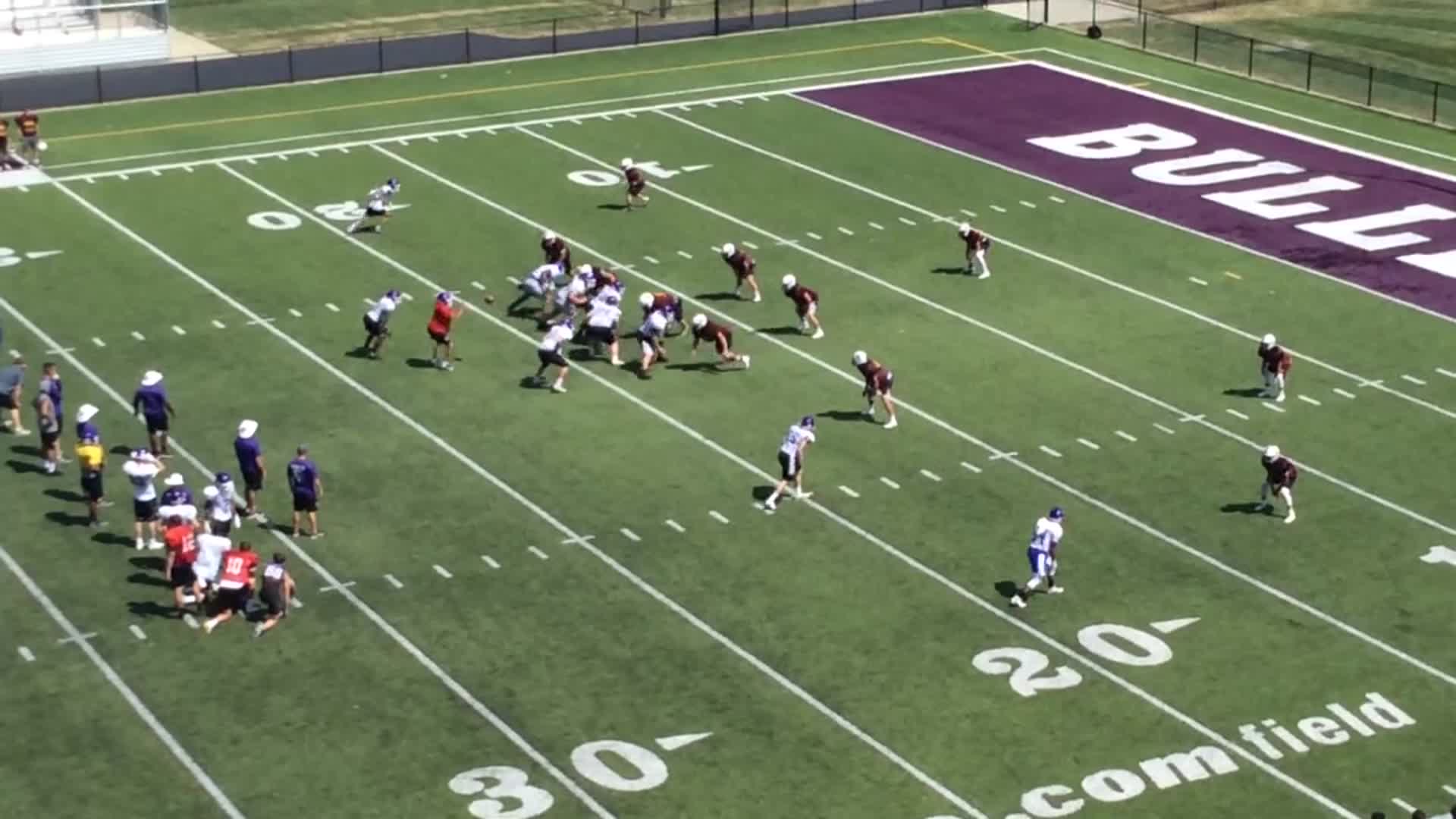 Brownsburg HS Football Video "Highlight of Team Camp" MaxPreps