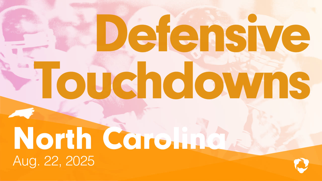 North Carolina: Defensive Touchdowns from Weekend of Aug 22, 2025 ...