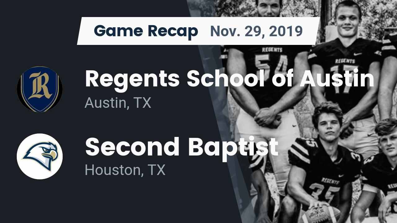 Regents HS Football Video "Recap: Regents School of Austin vs. Second Regents HS Football Video "Recap: Regents School of Austin vs. Second