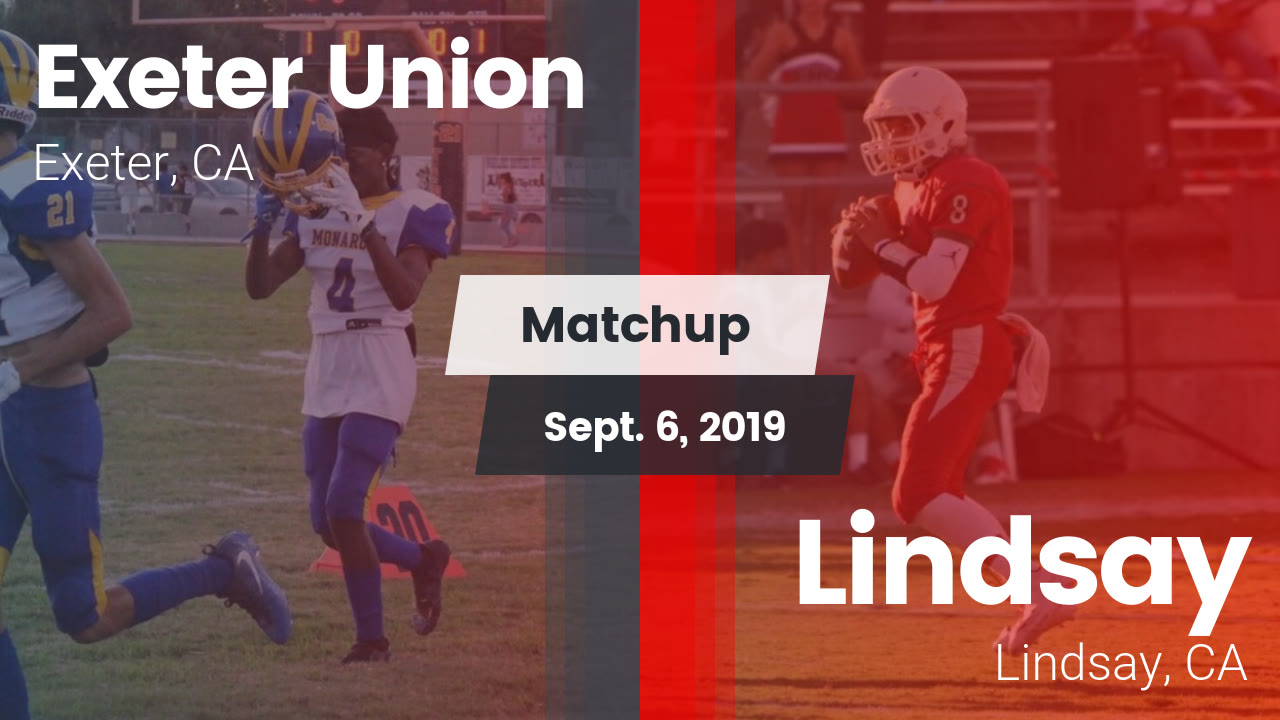 Exeter Hs Football Video Matchup Exeter Union High Vs Lindsay