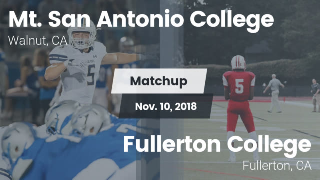 Mens Varsity Football Mt San Antonio College Walnut