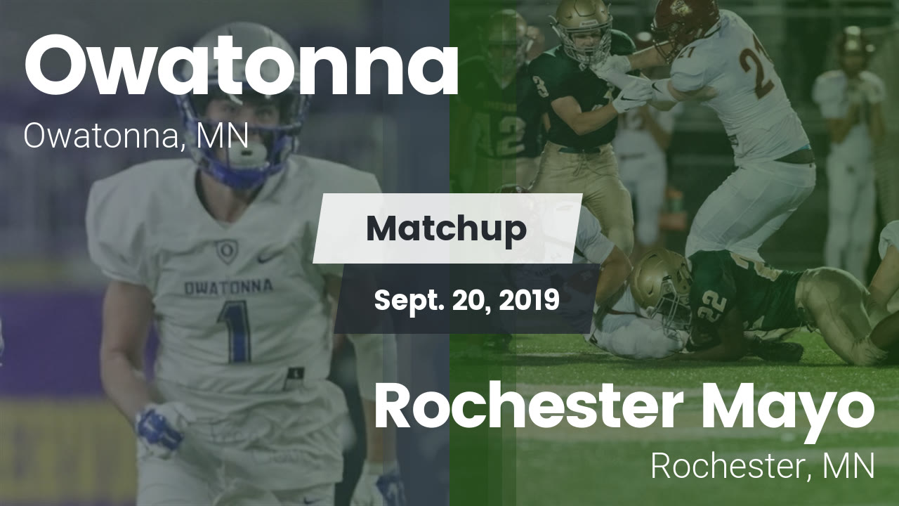 Owatonna Hs Football Video Matchup Owatonna Vs Rochester Mayo