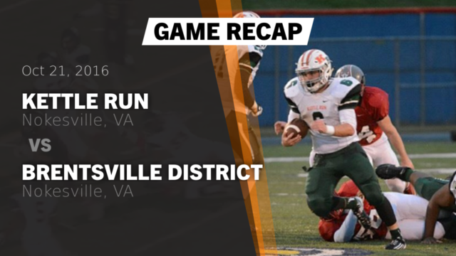 Boys Varsity Football Kettle Run High School Nokesville