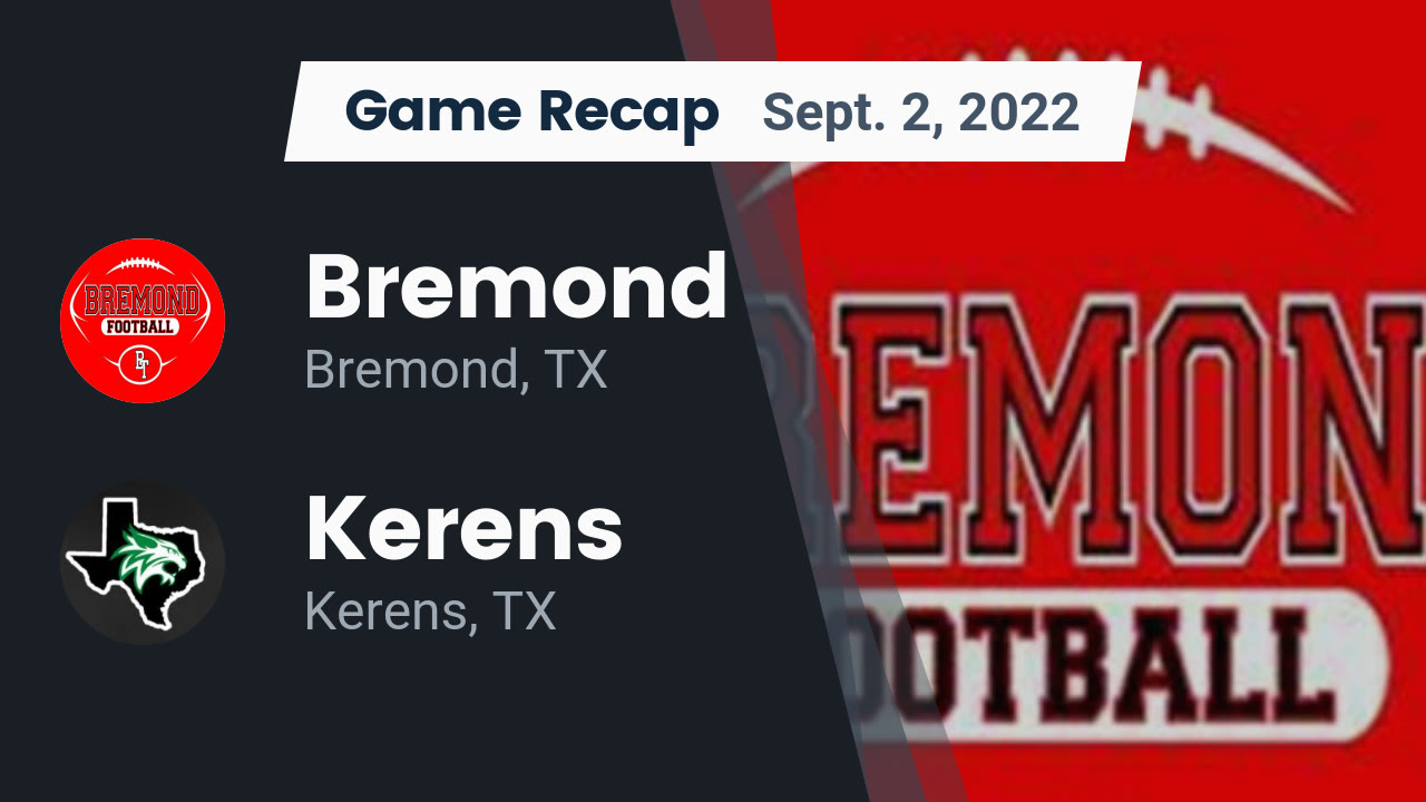 Bremond (TX) High School Sports Football, Basketball, Baseball