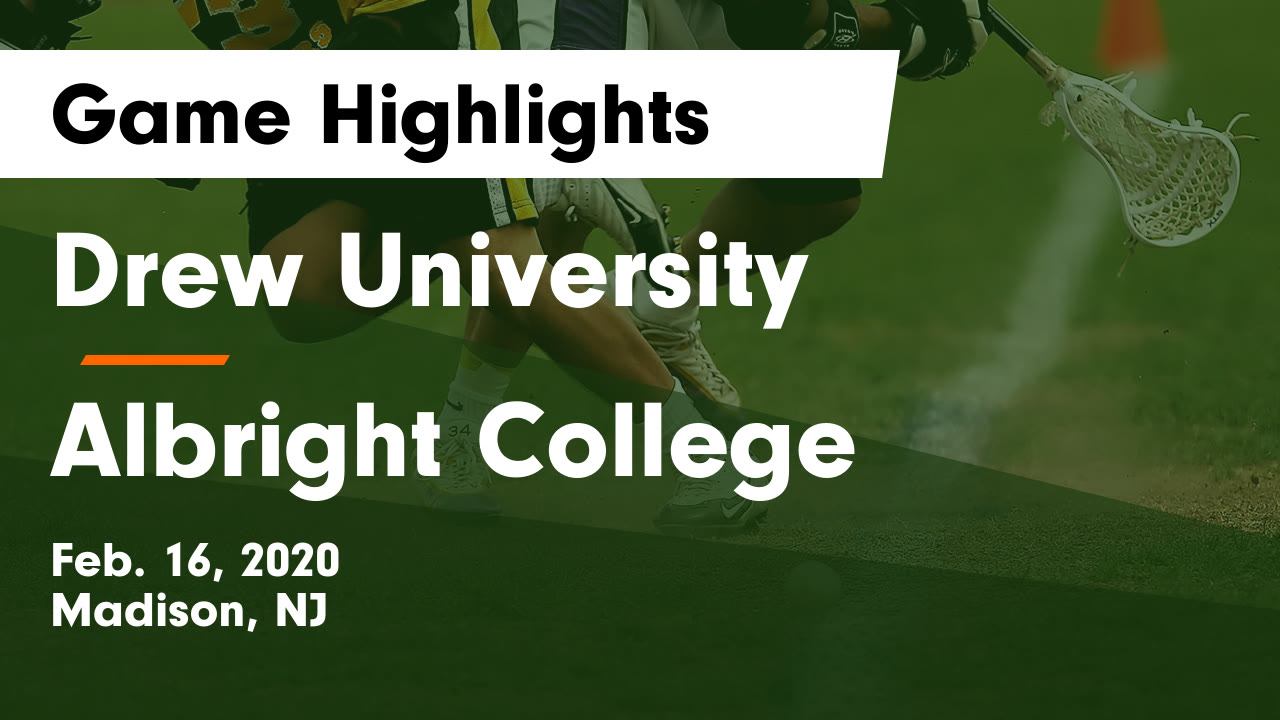 Drew University vs Albright College Game Highlights - Feb. 16, 2020 - Drew University highlights