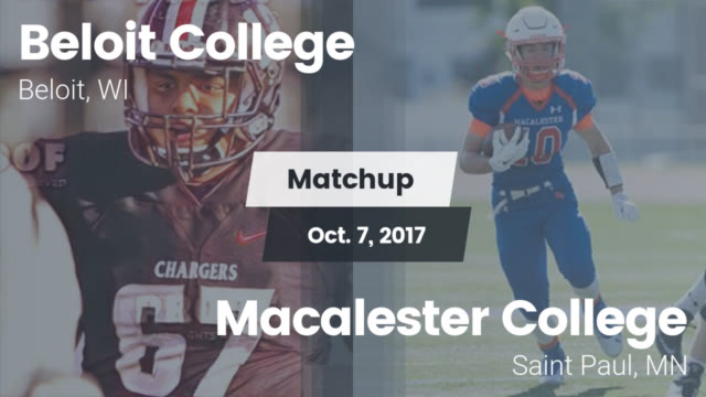 Mens Varsity Football Beloit College Beloit Wisconsin