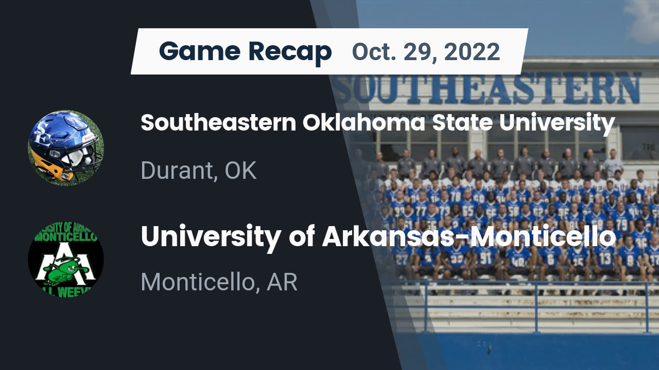 Recap Southeastern Oklahoma State University vs. University of