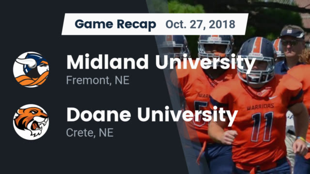 Warrior Football Midland University Fremont Nebraska