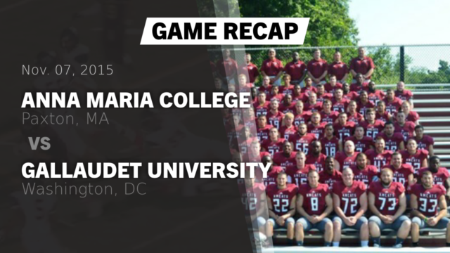 Amcat Football Anna Maria College Paxton Massachusetts