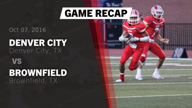 Boys Varsity Football Denver City High School Denver City