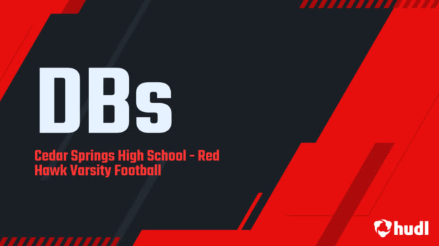 Red Hawk Varsity Football Cedar Springs High School Cedar