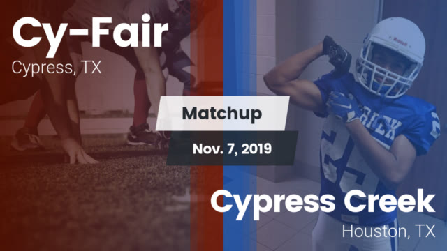 Freshman Football Cy Fair High School Cypress Texas