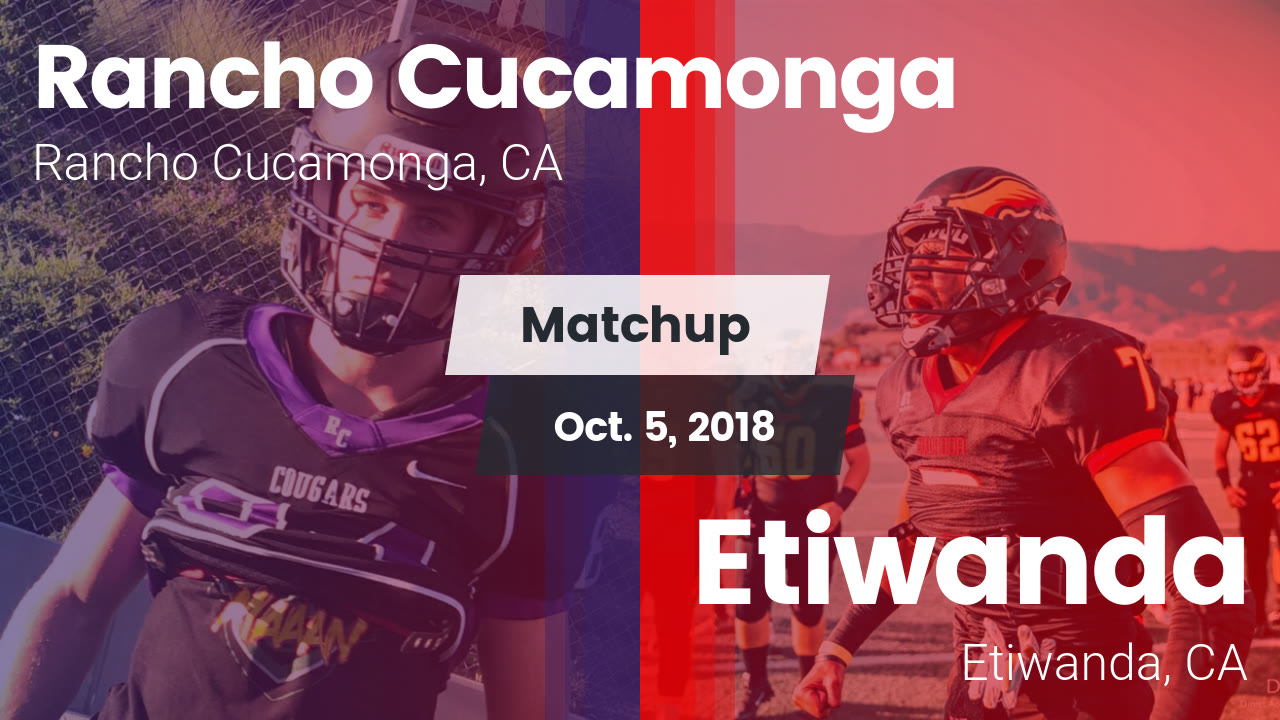Rancho Cucamonga Hs Football Video Matchup Rancho Cucamonga Vs