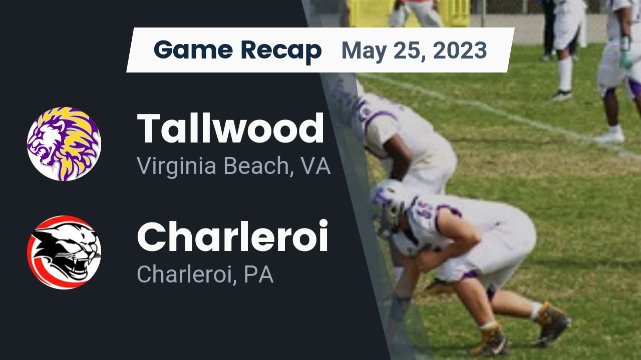 Recap Tallwood vs. Charleroi 2023 Tallwood High School highlights Hudl