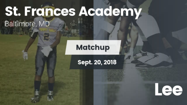 Boys Varsity Football St Frances Academy High School