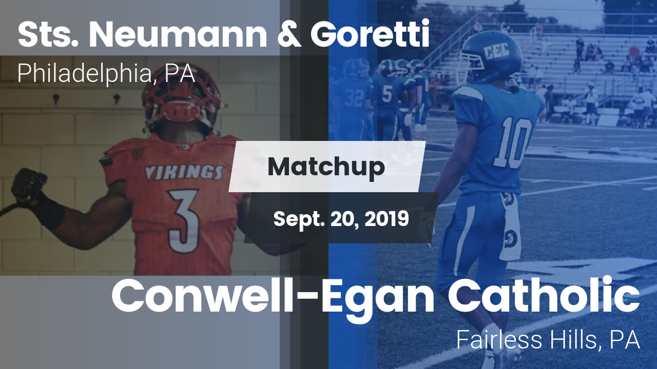 Neumann Goretti Hs Football Video Matchup Sts Neumann Vs