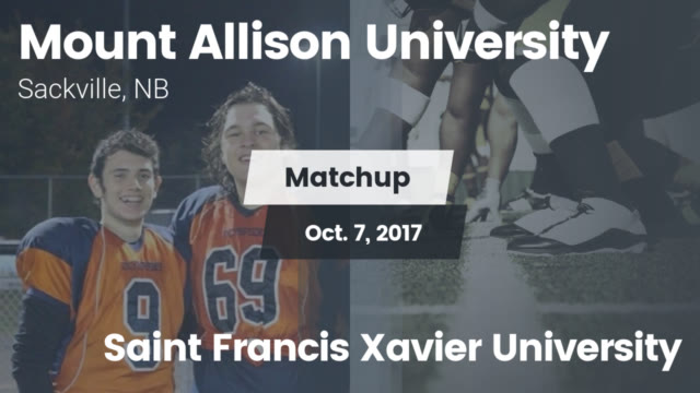 Mens Varsity Football Mount Allison University Sackville