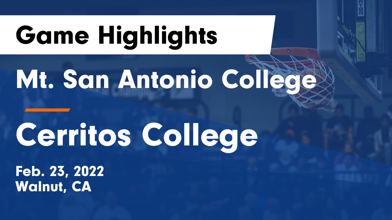 Mt. San Antonio Men's Basketball | College Sports | Home | Hudl