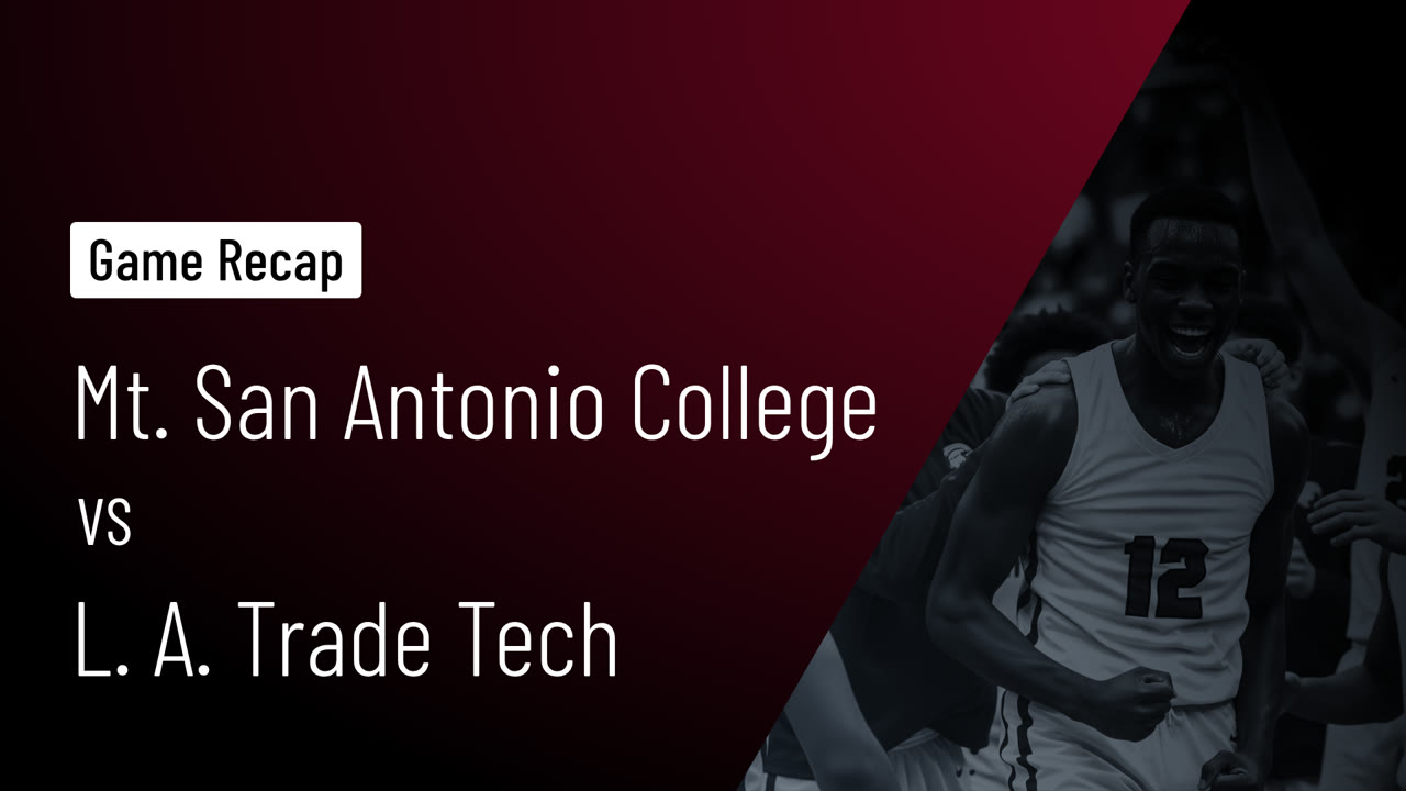 Mt. San Antonio Men's Basketball | College Sports | Home | Hudl