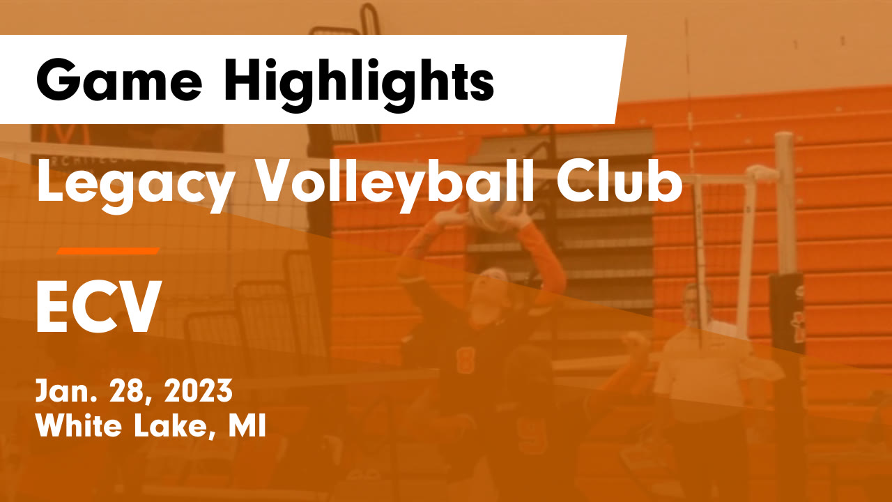 Legacy Volleyball Club vs ECV Game Highlights Jan. 28, 2023 Legacy