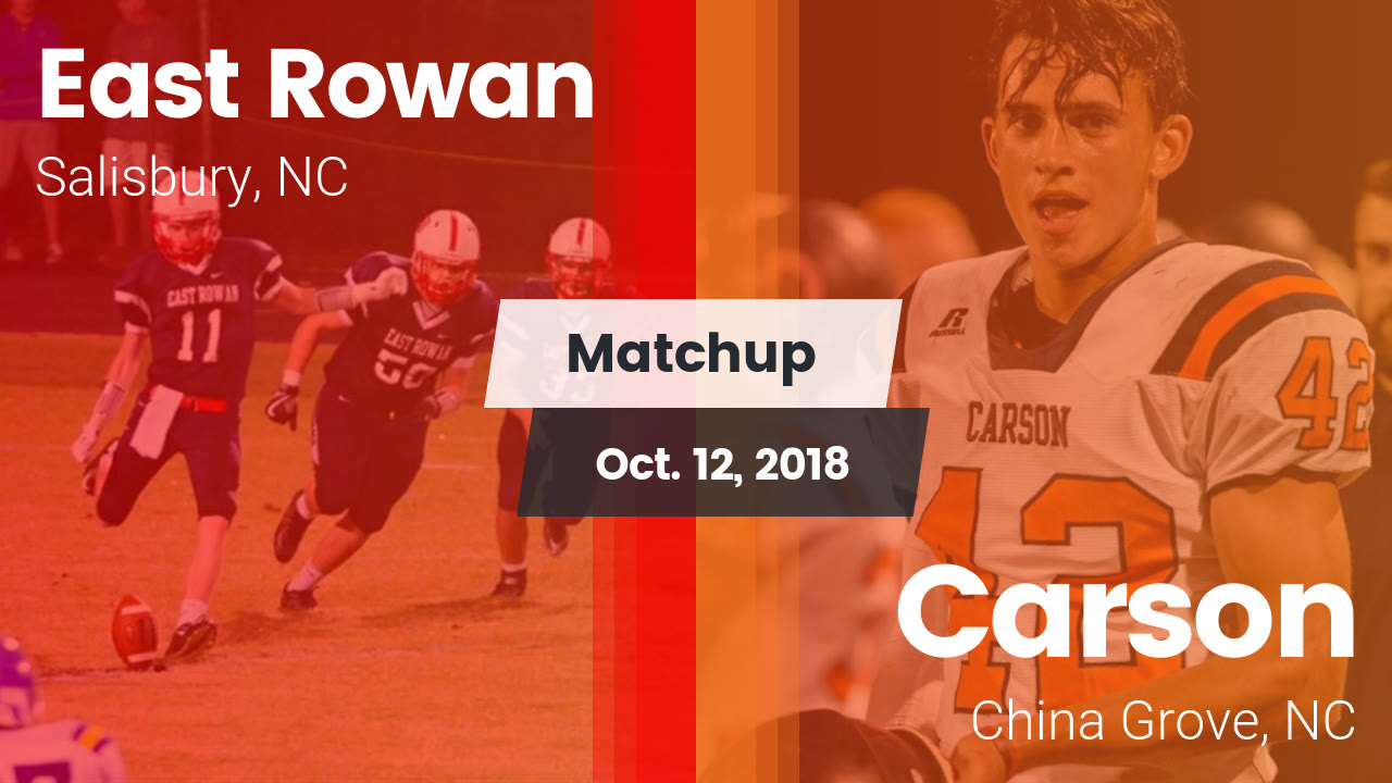 East Rowan Hs Football Video Matchup East Rowan Vs Carson 2018