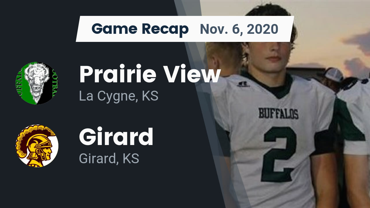 Prairie View HS Football Video "Recap Prairie View vs. Girard 2020