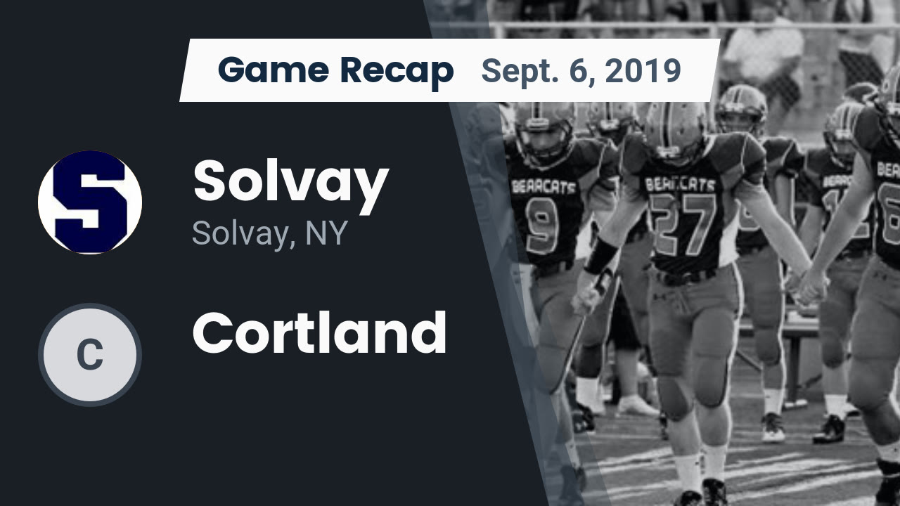 Solvay Hs Football Video Recap Solvay Vs Cortland 2019 Maxpreps