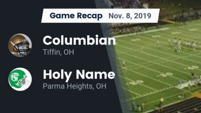 Boys Varsity Football Columbian High School Tiffin Ohio