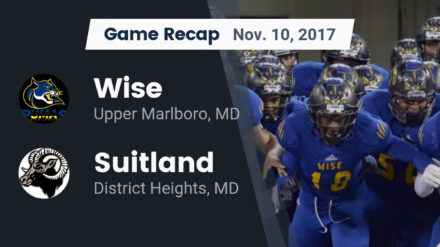 Boys Varsity Football Wise High School Upper Marlboro