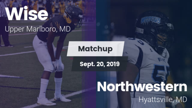 Boys Varsity Football Wise High School Upper Marlboro