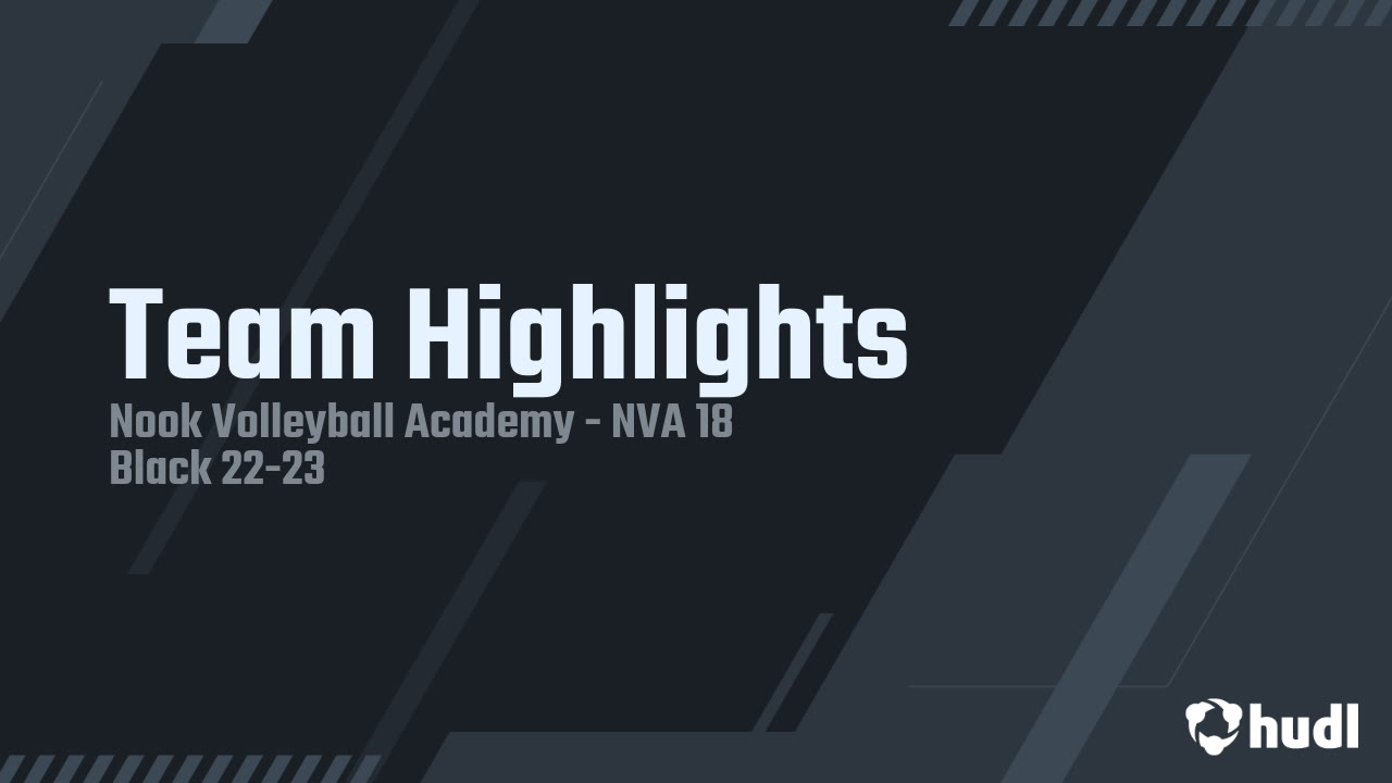Team Highlights Nook Volleyball Acad highlights Hudl