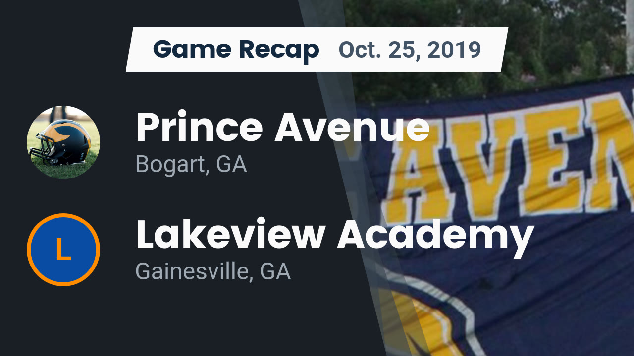 Prince Avenue Christian Hs Football Video Recap Prince Avenue Vs
