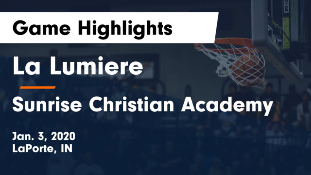Varsity White La Lumiere High School Laporte Indiana Basketball Hudl