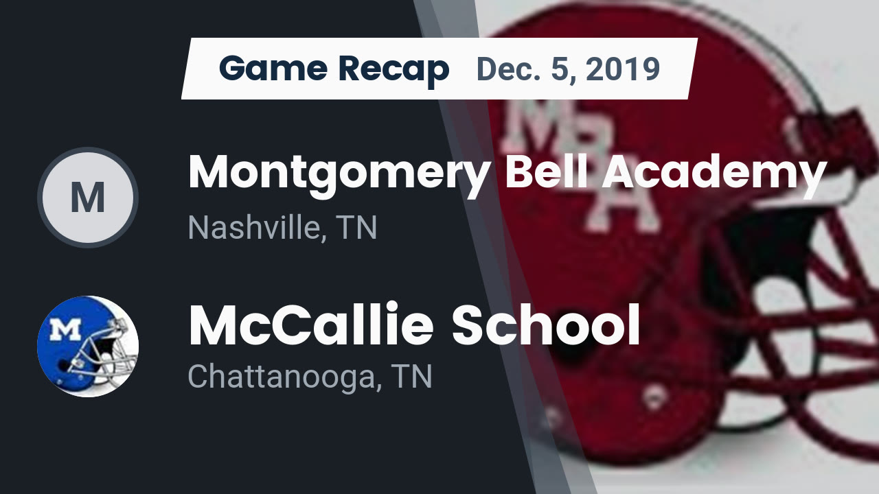 Montgomery Bell Academy HS Football Video "Recap Montgomery Bell