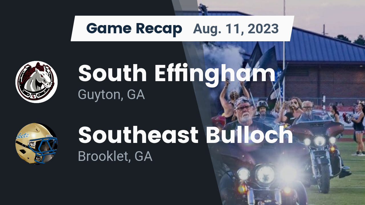 Videos South Effingham Mustangs (Guyton, GA) Varsity Football