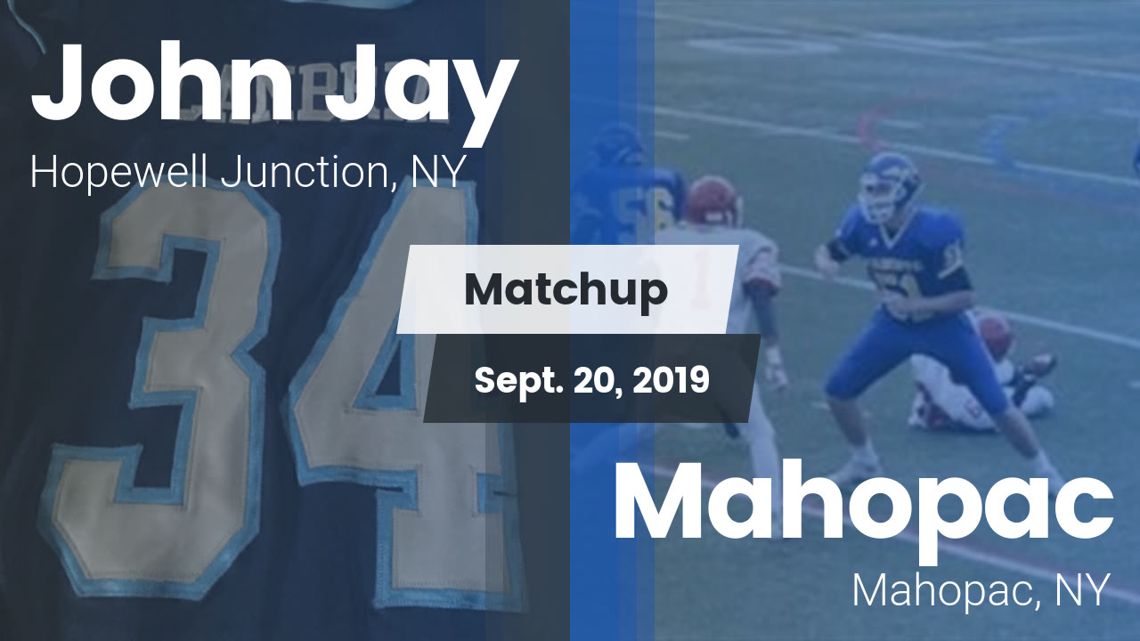 John Jay Hs Football Video Matchup John Jay Vs Mahopac 2019