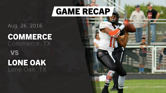 Boys Varsity Football Commerce High School Commerce Texas