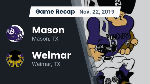 Boys Varsity Football Mason High School Mason Texas