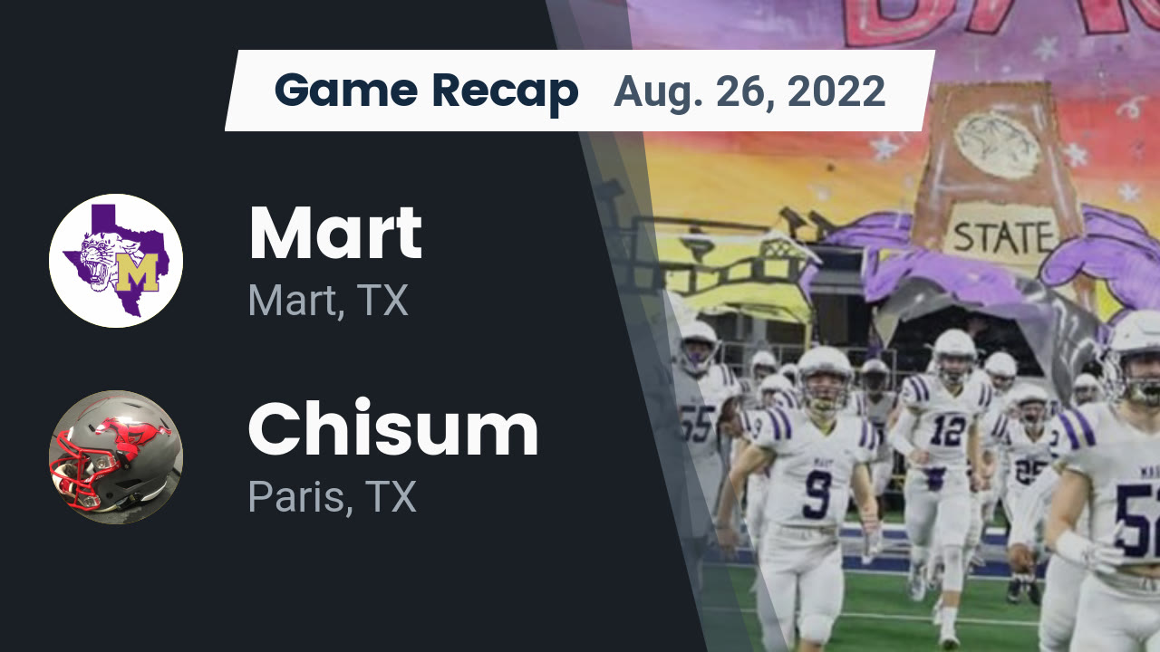 Videos Mart Panthers (Mart, TX) Varsity Football MaxPreps