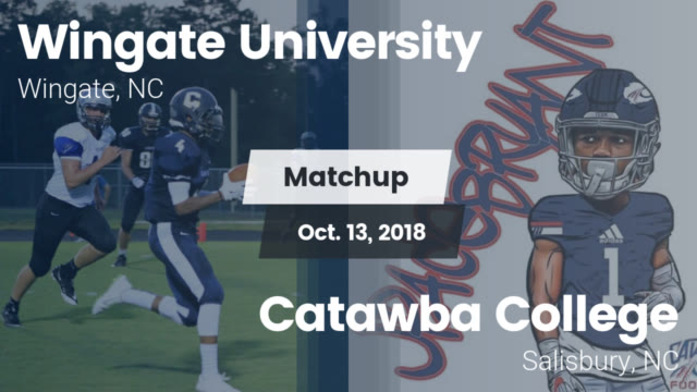 Wingate Mens Varsity Football Wingate University Wingate North Carolina Football Hudl