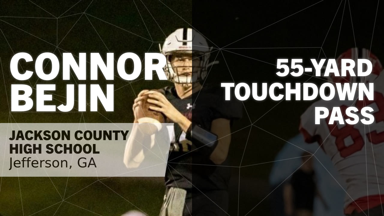 55-yard Touchdown Pass vs Walnut Grove - Connor Bejin highlights