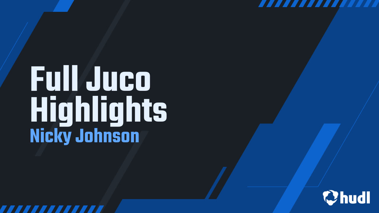 Full Juco Highlights - Nicky Johnson highlights - Hudl