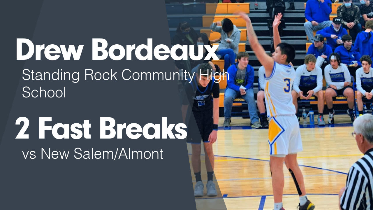 2 Fast Breaks vs New Salem/Almont - Drew Bordeaux highlights - Hudl