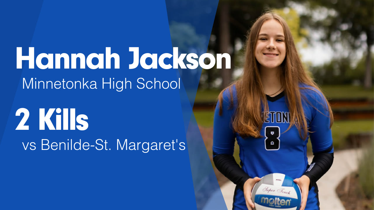 2 Kills vs Benilde-St. Margaret's - Hannah Jackson highlights