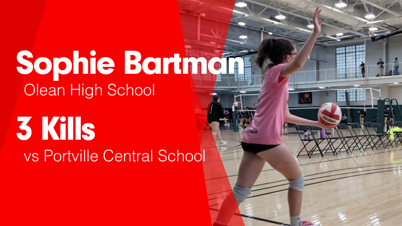 3 Kills vs Portville Central School Sophie Bartman highlights Hudl