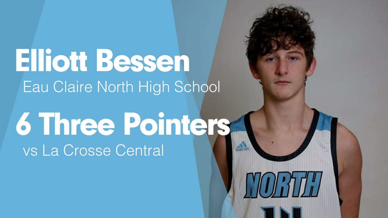 6 Three Pointers vs La Crosse Central Elliott Bessen highlights Hudl