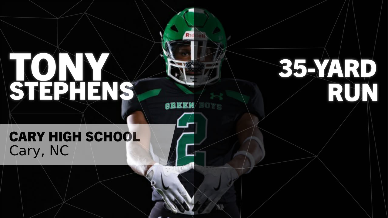35-yard Run vs Green Level - Tony Stephens highlights - Hudl
