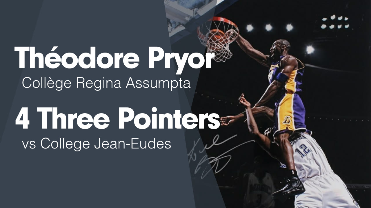 4 Three Pointers vs College JeanEudes Théodore Pryor highlights Hudl