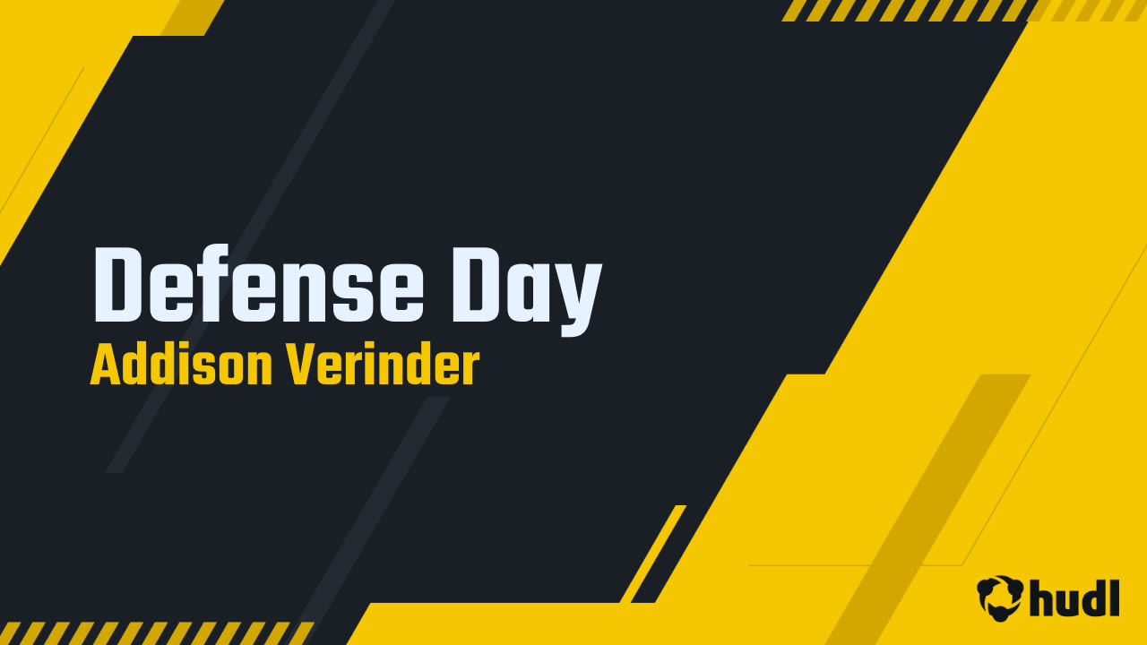 Defense Day - Addison Verinder highlights - Hudl