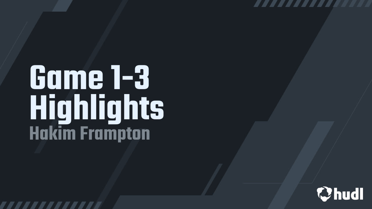 Hakim Frampton - Robinson - 2025 Junior Early Season Highlights